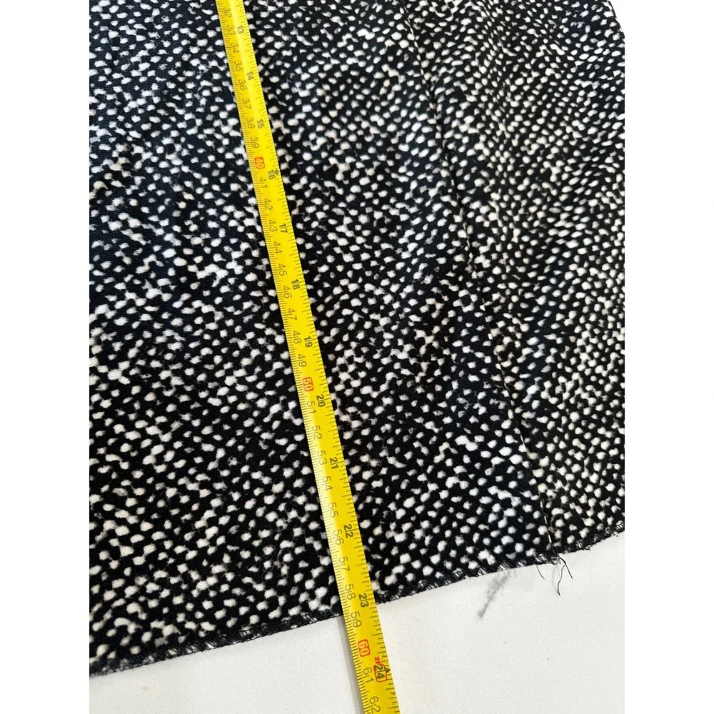 MICHAEL KORS Black White Pencil Skirt Gold Zip Detail Size 10‎